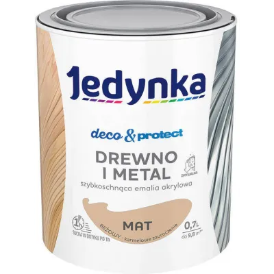 JEDYNKA DECO & PROTECT BEŻOWY 0.7L MATOWA JEDYNKA DECO & PROTECT BEŻOWY 0.7L MATOWA