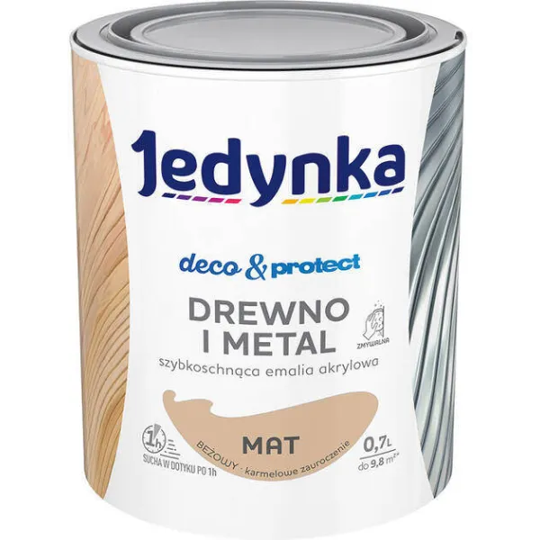 JEDYNKA DECO & PROTECT BEŻOWY 0.7L MATOWA