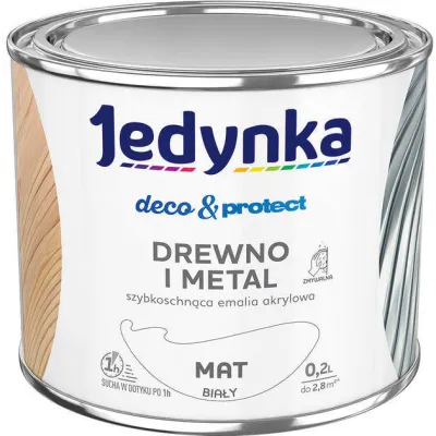 JEDYNKA DECO & PROTECT BIAŁY 0.2L MATOWA JEDYNKA DECO & PROTECT BIAŁY 0.2L MATOWA