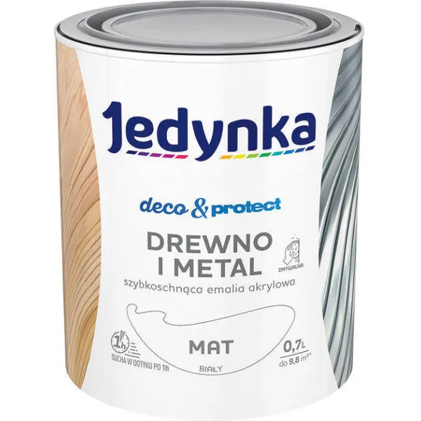 JEDYNKA DECO & PROTECT BIAŁY 0.7L MATOWA