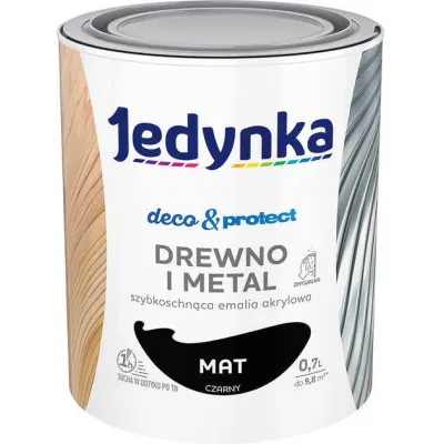 JEDYNKA DECO & PROTECT CZARNY 0.7L MATOWA JEDYNKA DECO & PROTECT CZARNY 0.7L MATOWA