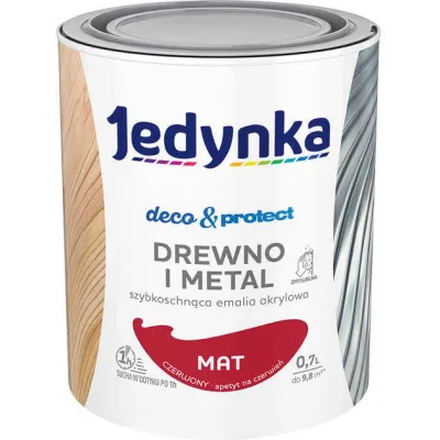 JEDYNKA DECO & PROTECT CZERWONY 0.7L MATOWA JEDYNKA DECO & PROTECT CZERWONY 0.7L MATOWA