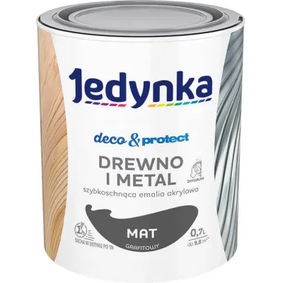 JEDYNKA DECO & PROTECT GRAFITOWY 0.7L MATOWA JEDYNKA DECO & PROTECT GRAFITOWY 0.7L MATOWA