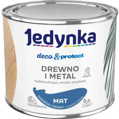 JEDYNKA DECO & PROTECT NIEBIESKI CIEMNY 0.2L MATOWA