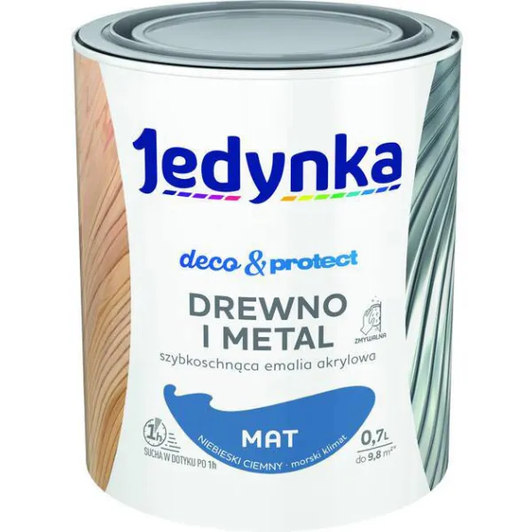 JEDYNKA DECO & PROTECT NIEBIESKI CIEMNY 0.7L MATOWA