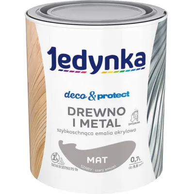 JEDYNKA DECO & PROTECT SZARY 0.7L MATOWA JEDYNKA DECO & PROTECT SZARY 0.7L MATOWA