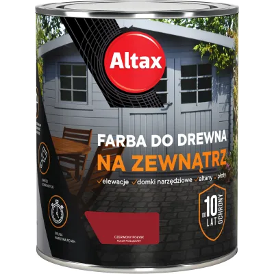 FARBA DO DREWNA NA ZEWNĄTRZ 750ML CZERWONY