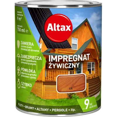 ALTAX Impregnat Żywiczny Tik 0.75L - Ochrona Drewna