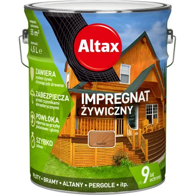 Altax Kasztan 4.5L Impregnat Żywiczny - Ochrona Drewna