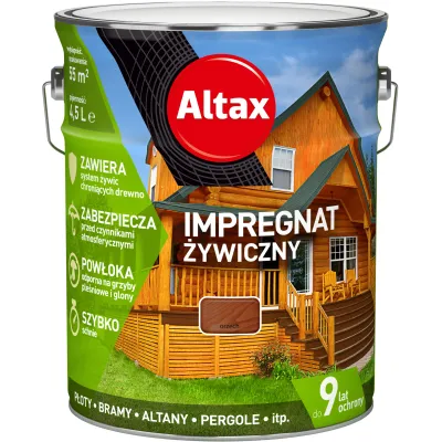 Altax Orzech 4.5L Impregnat Żywiczny - Ochrona i Kolor dla Drewna