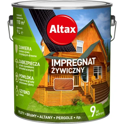 Altax Tik 9L Impregnat Żywiczny - Najlepsza Ochrona Drewna