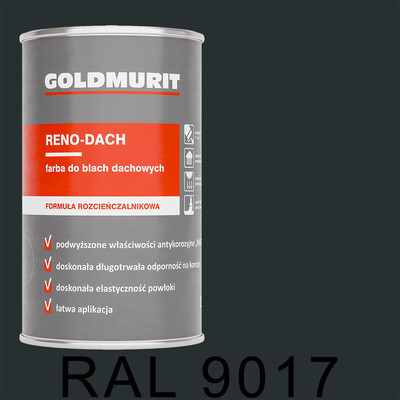 RENO-DACH CZARNY RAL 9017 1L