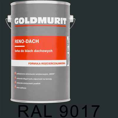 RENO-DACH CZARNY RAL 9017 5L