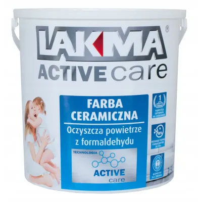 ACTIVE CARE FARBA CERAMICZNA BIAŁA MAT 2.5L LAKMA