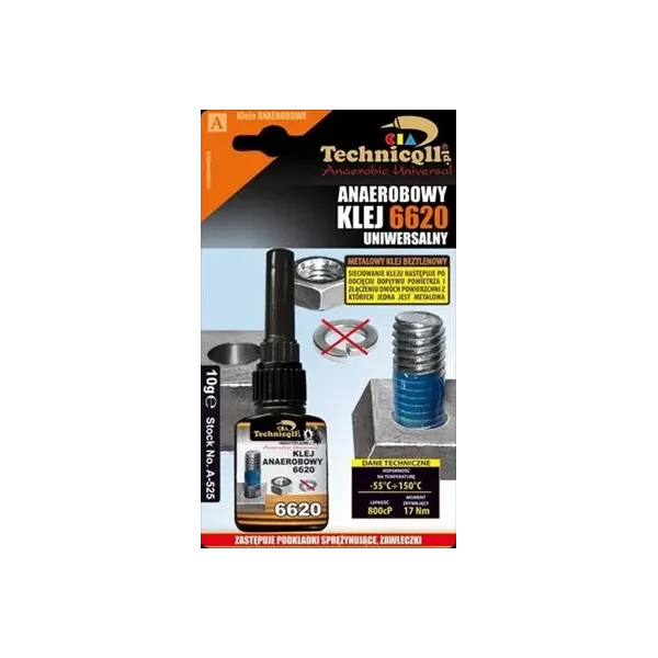 Klej anaerobowy 6620 Technicqll 10g – Zabezpiecz śruby