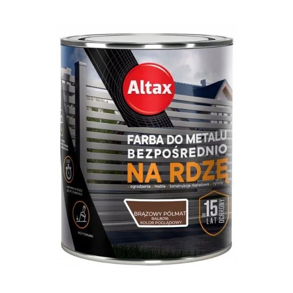 ALTAX FARBA DO METALU 750ML BRĄZ PÓŁMAT