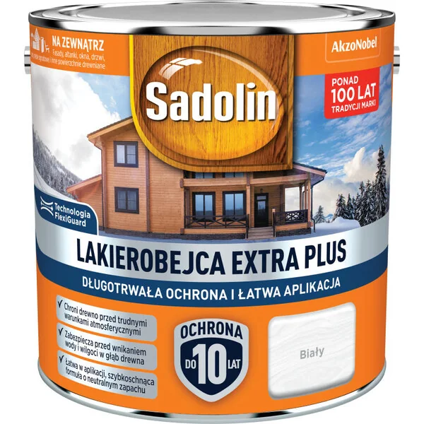 SADOLIN EXTRA PLUS 2.5L BIAŁY
