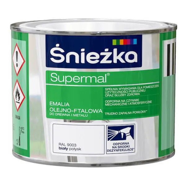 SUPERMAL 0.2L BIAŁY Farba Olejna