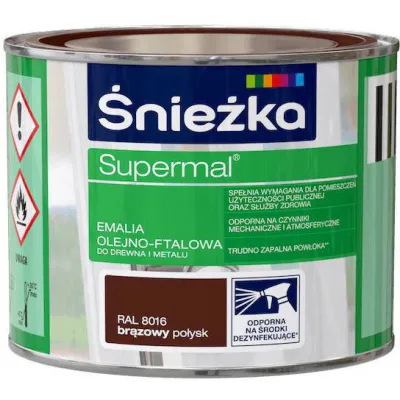 SUPERMAL 0.8L ŻÓŁTY Farba Olejna Emalie olejne Nowy Sącz