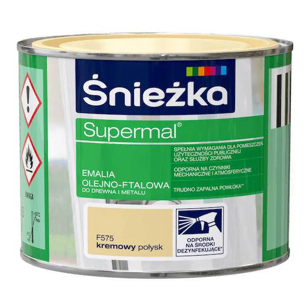 SUPERMAL 0.2L KREMOWY Farba Olejna