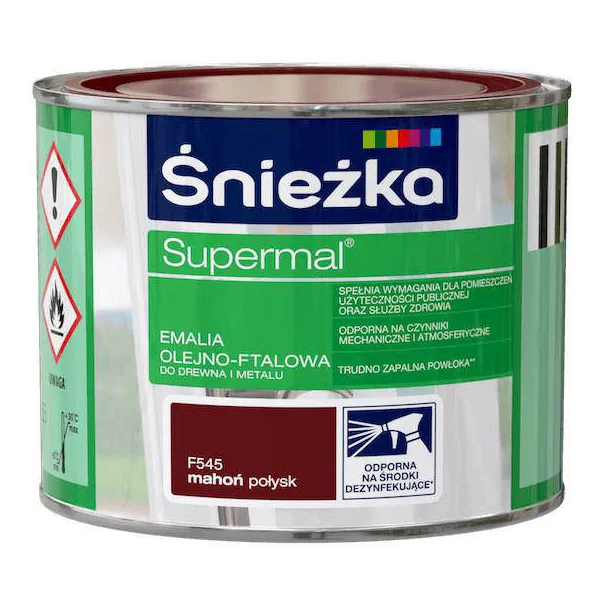 SUPERMAL 0.2L MAHOŃ Farba Olejna