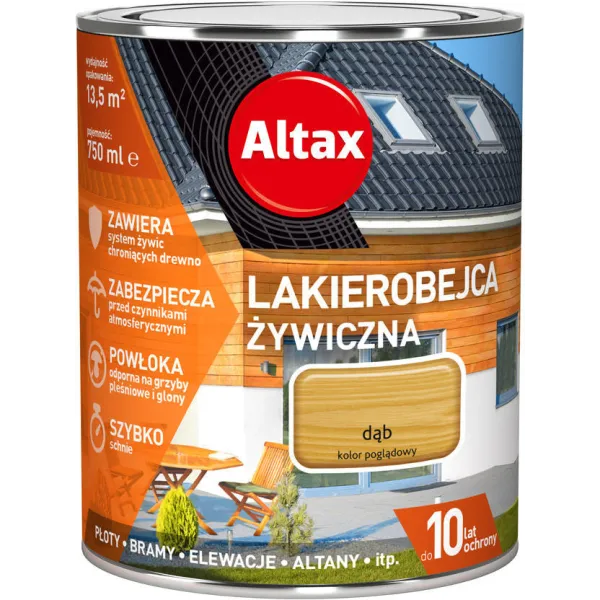 ALTAX LAKIEROBEJCA ŻYWICZNA 0.75L DĄB