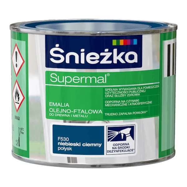 SUPERMAL 0.2L NIEBIESKI CIEMNY Farba Olejna