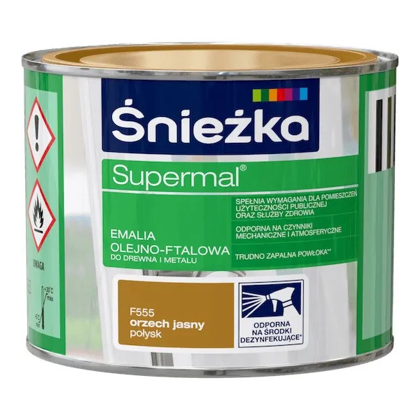 SUPERMAL 0.2L ORZECH JASNY Farba Olejna