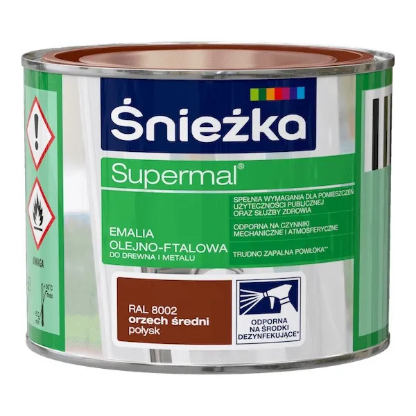 SUPERMAL 0.2L ORZECH ŚREDNI Farba Olejna