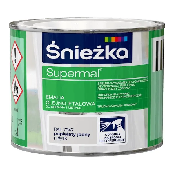 SUPERMAL 0.2L POPIELATY JASNY Farba Olejna