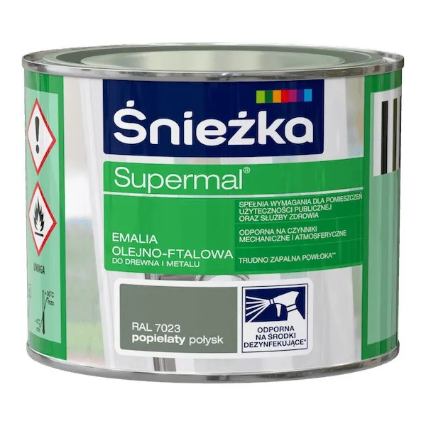 SUPERMAL 0.2L POPIELATY Farba Olejna