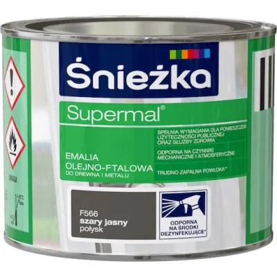 SUPERMAL 0.2L STALOWY Farba Olejna Emalie olejne Nowy Sącz