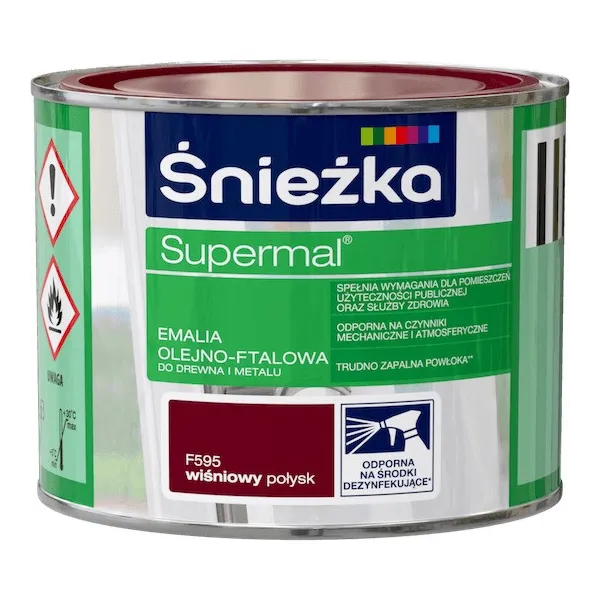 SUPERMAL 0.2L WIŚNIOWY Farba Olejna