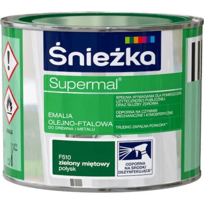 SUPERMAL 0.8L ZIELONY Farba Olejna Emalie olejne Nowy Sącz