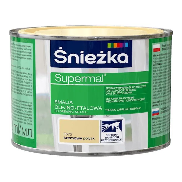 SUPERMAL 0.4L KREMOWY Farba Olejna