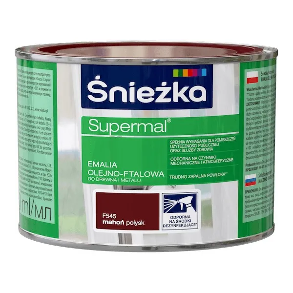 SUPERMAL 0.4L MAHOŃ Farba Olejna