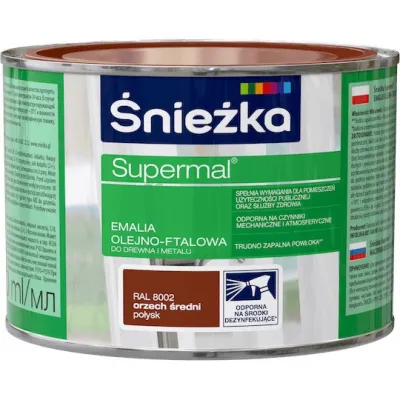 SUPERMAL 0.8L SZARY JASNY Farba Olejna Emalie olejne Nowy Sącz