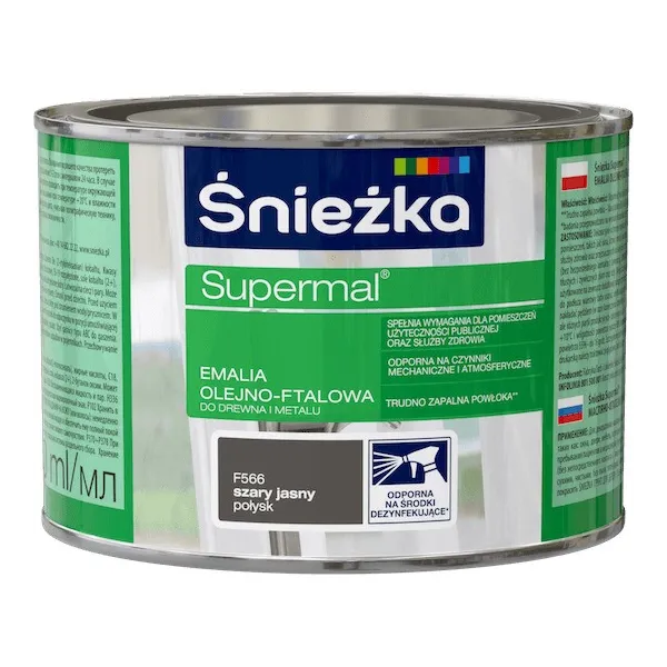 SUPERMAL 0.4L WIŚNIOWY Farba Olejna