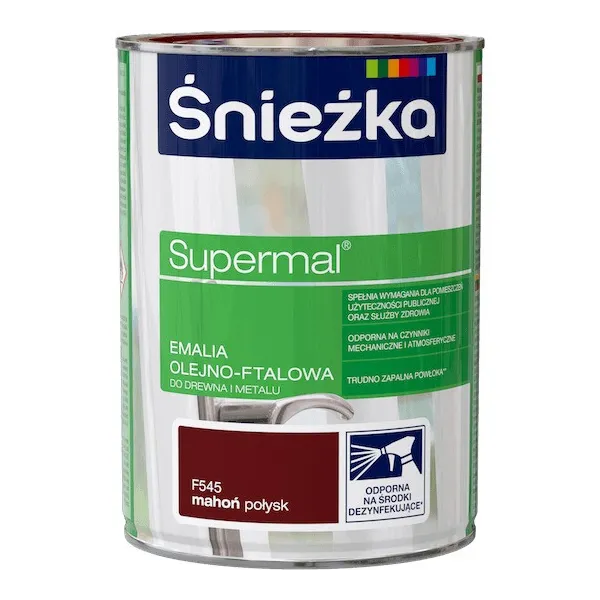 SUPERMAL 0.8L MAHOŃ Farba Olejna