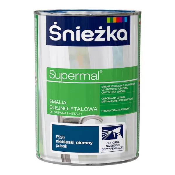 SUPERMAL 0.8L NIEBIESKI CIEMNY Farba Olejna