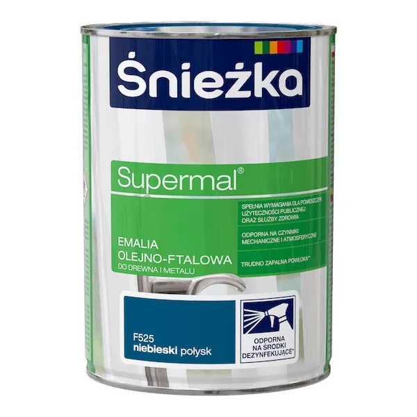 SUPERMAL 0.8L NIEBIESKI Farba Olejna