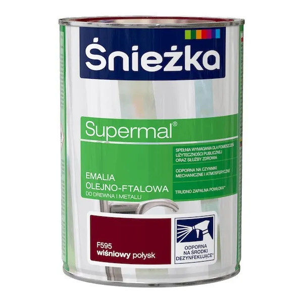 SUPERMAL 0.8L WIŚNIOWY Farba Olejna