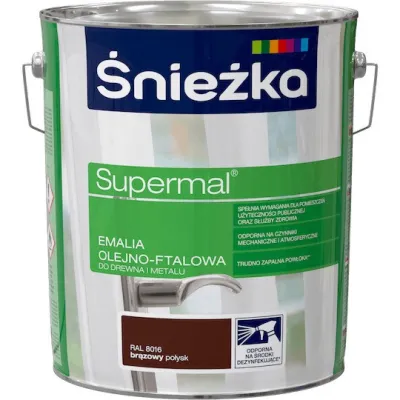 SUPERMAL 0.8L ŻÓŁTY Farba Olejna Emalie olejne Nowy Sącz