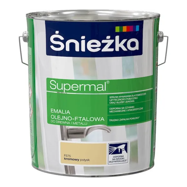 SUPERMAL 10L KREMOWY Farba Olejna