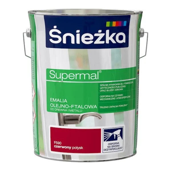 SUPERMAL 5L CZERWONY Farba Olejna