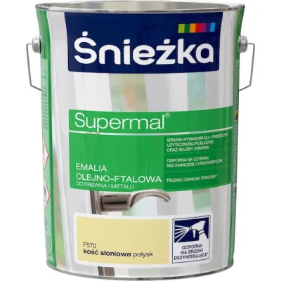SUPERMAL 5L BIAŁY Farba Olejna Emalie olejne Nowy Sącz