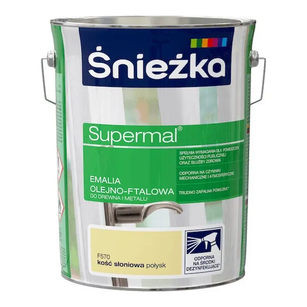 SUPERMAL 5L KOŚĆ SŁONIOWA Farba Olejna