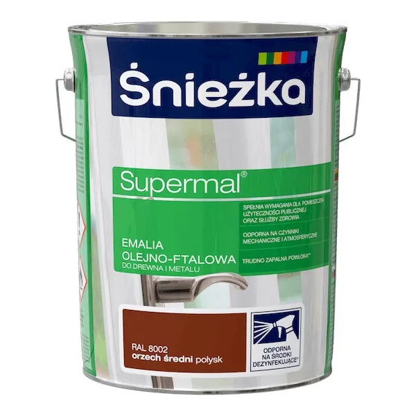 SUPERMAL 5L ORZECH ŚREDNI Farba Olejna