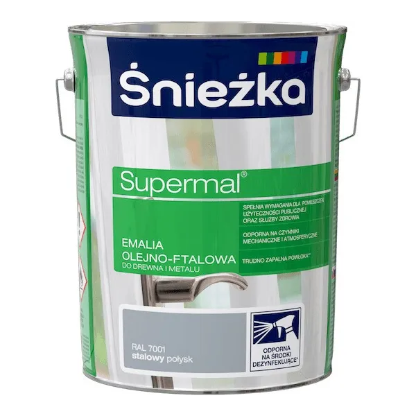 SUPERMAL 5L STALOWY Farba Olejna