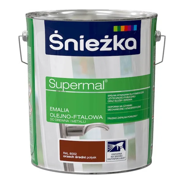 SUPERMAL 10L ORZECH ŚREDNI Farba Olejna